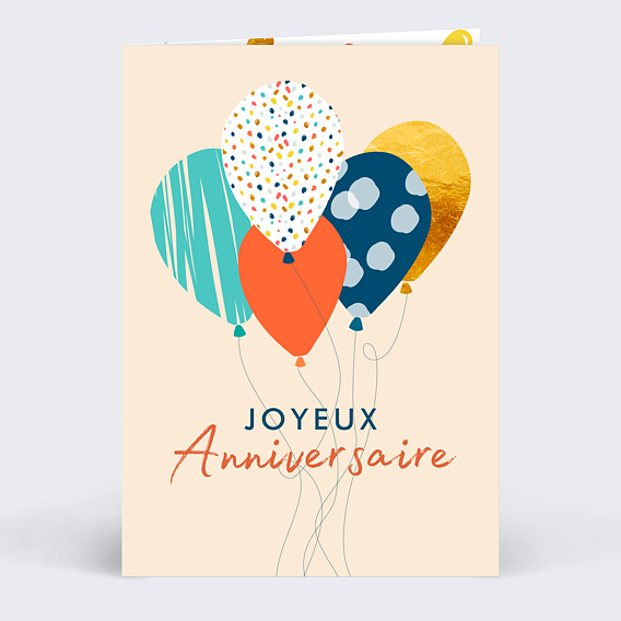 Carte anniversaire Pop Birthday Recto