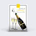 Carte anniversaire Champagne