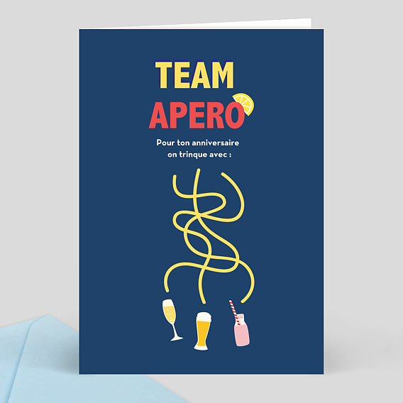 Carte Anniversaire Team Apéro