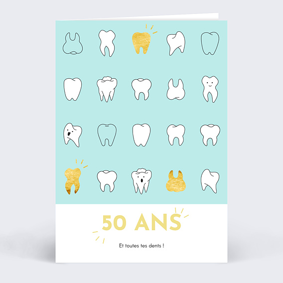 Carte anniversaire adulte Toutes Ses Dents