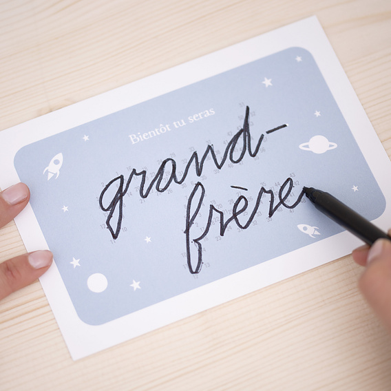 Carte Annonce Grossesse Annonce à Relier Grand-frère