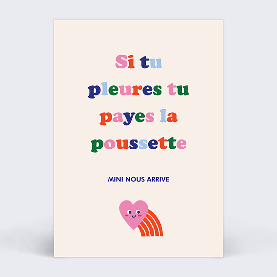 Carte annonce grossesse Annonce drôle