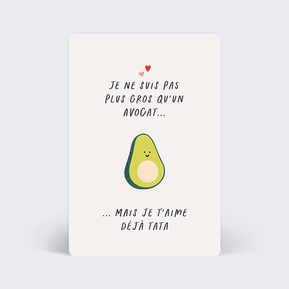Carte annonce grossesse Avocat