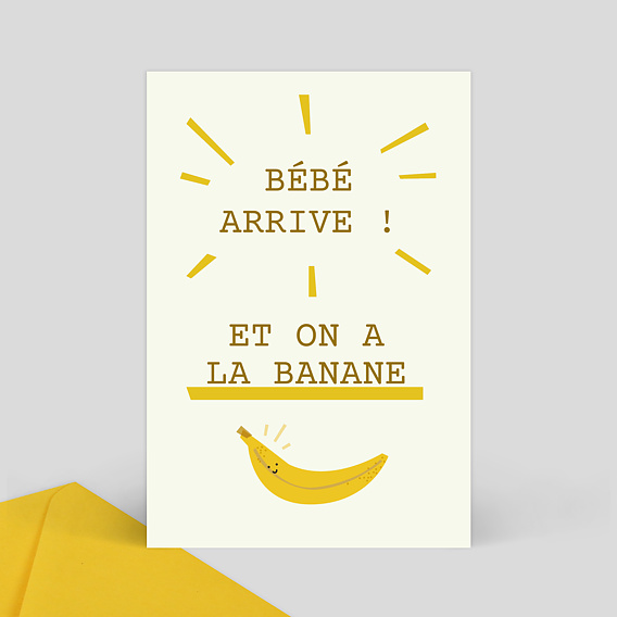 Carte Annonce Grossesse Banane