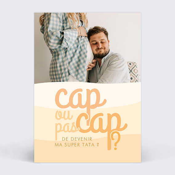 Carte annonce grossesse Cap tata