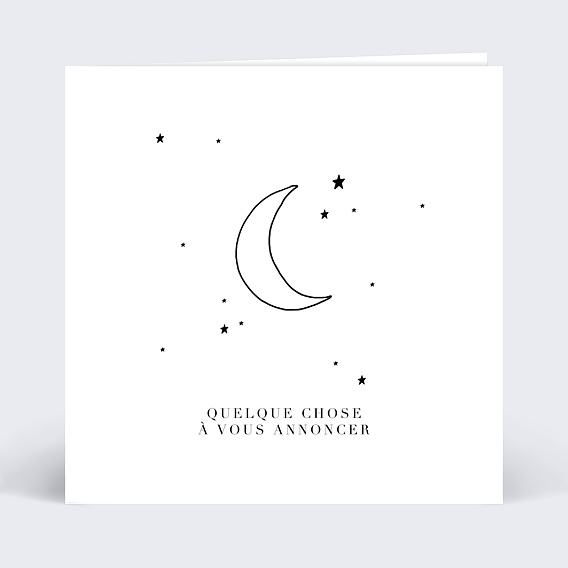 Carte annonce grossesse Constellation