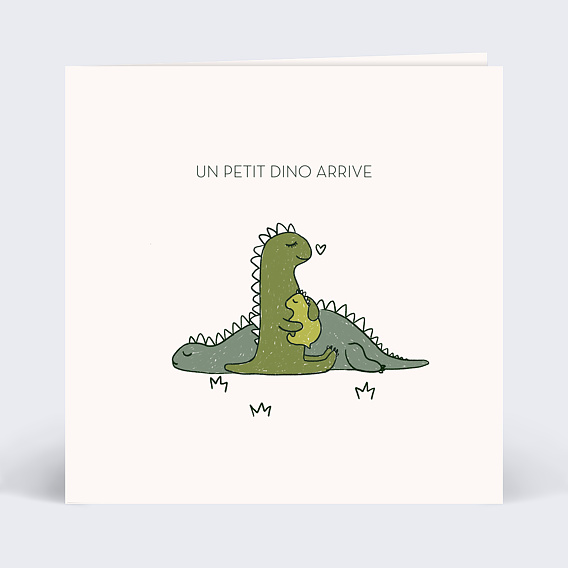 Carte Annonce Grossesse Dinosaure