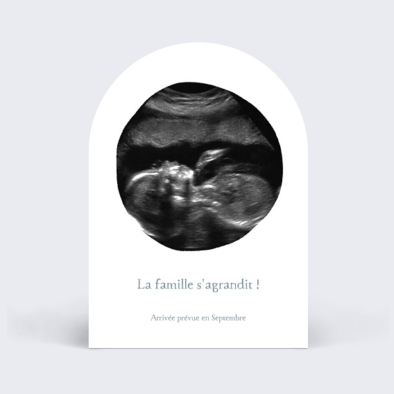 Carte annonce grossesse Échographie Originale