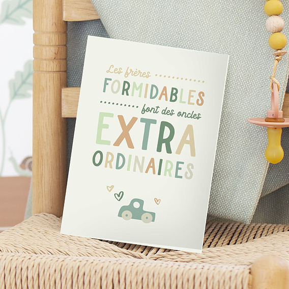 Carte annonce grossesse Frères Extraordinaires
