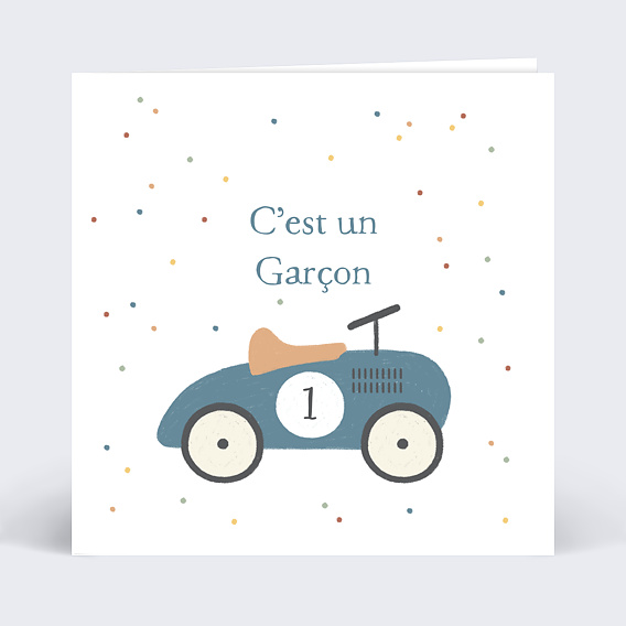 Carte annonce grossesse Jouet Garçon