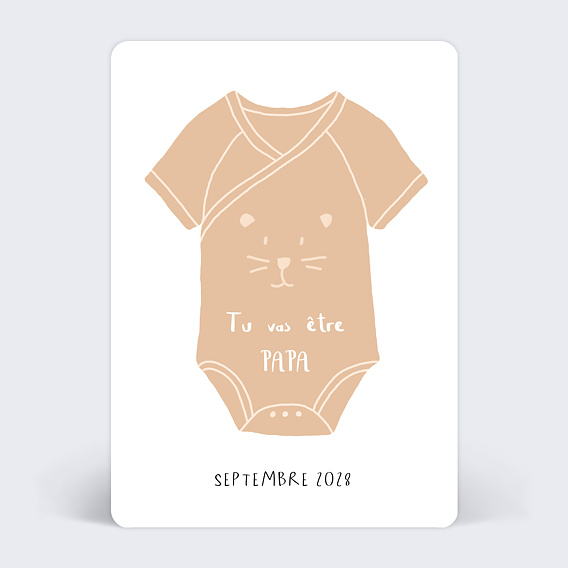 Carte Annonce Grossesse Le Body Recto