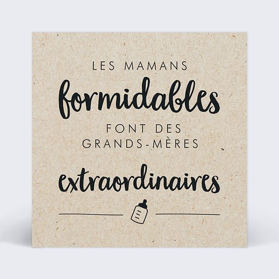 Carte annonce grossesse Mères Extraordinaires