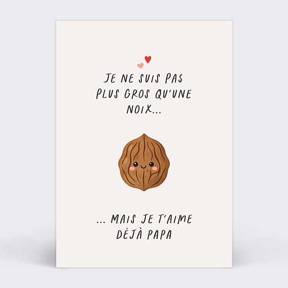 Carte Annonce Grossesse Noix