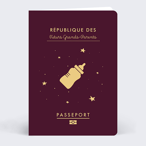 Carte annonce grossesse Passeport