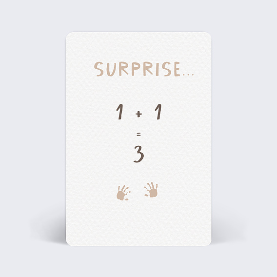 Carte annonce grossesse Petites Mains