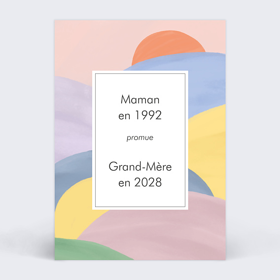 Carte annonce grossesse Promotion Grand-Parents