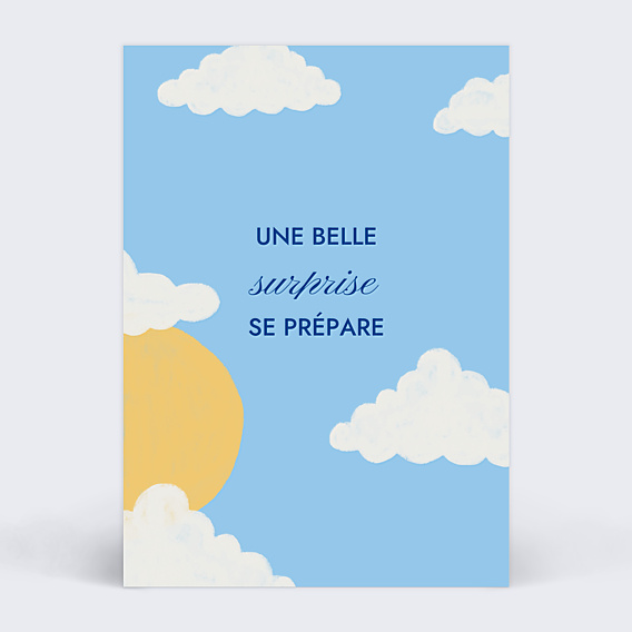 Carte Annonce Grossesse Lever du soleil