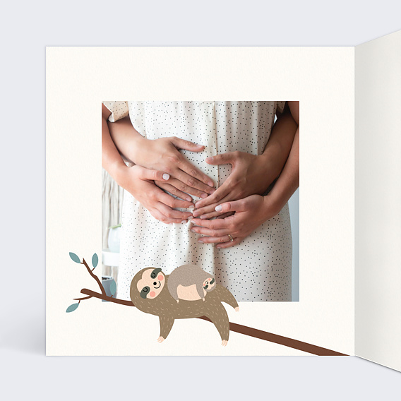 Carte annonce grossesse Amazonie Intérieur Gauche