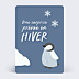Carte Annonce Grossesse Bébé Hiver