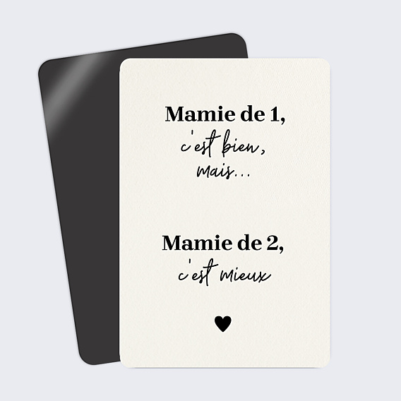Carte Annonce Grossesse Mamie de 2