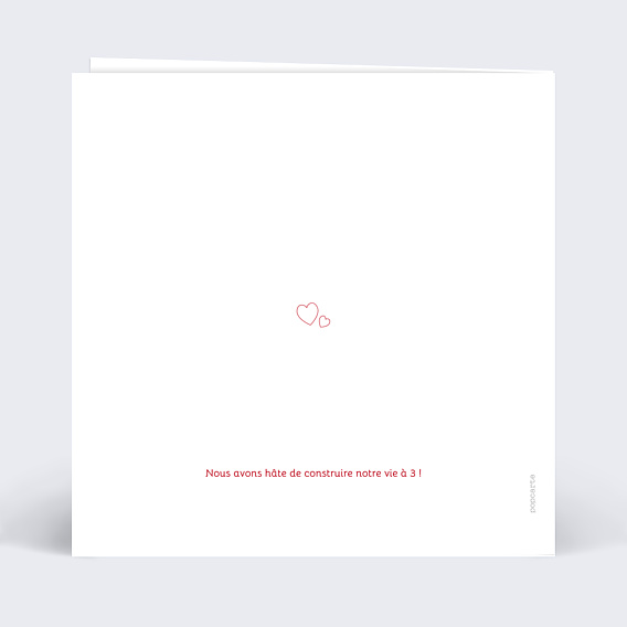 Carte Annonce Grossesse Photo Coeur