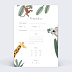 Carte annonce grossesse Amis de la Jungle
