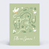 Carte annonce grossesse Labyrinthe fille