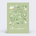 Carte annonce grossesse Labyrinthe Garçon