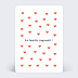 Carte annonce grossesse Motif Coeur