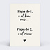 Carte annonce grossesse Papa de 2
