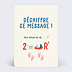 Carte annonce grossesse Papa rébus