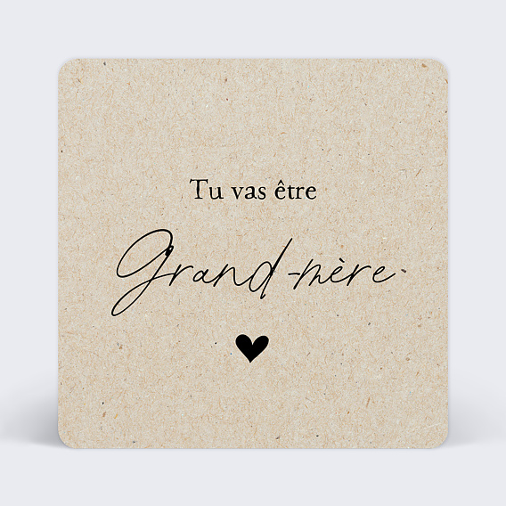 Carte annonce grossesse Grande Annonce Recto