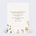 Carte annonce grossesse Bouquet Sauvage Verso