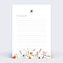Carte annonce grossesse Fleurs des Champs Verso
