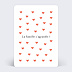 Carte annonce grossesse Motif Coeur