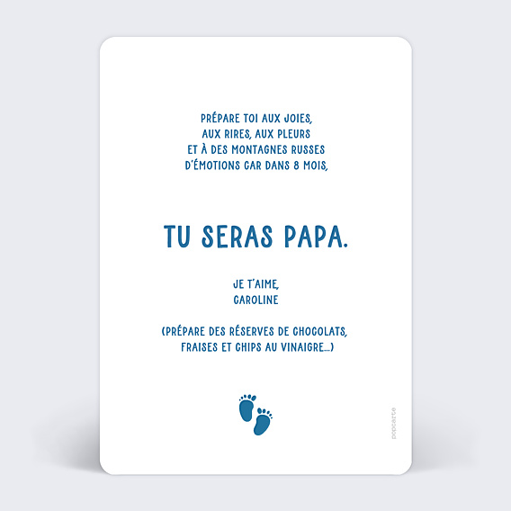 Carte Annonce Grossesse Papa rébus