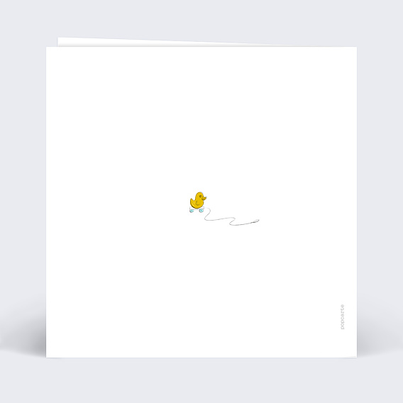 Carte annonce grossesse Bottes de Pluie Verso