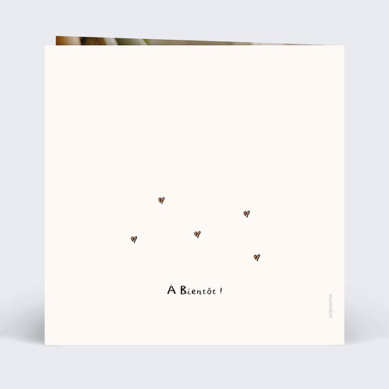 Carte annonce grossesse Dessin Papa et Maman Verso