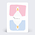 Carte Annonce Grossesse Carte Pronostic Rose et Bleu