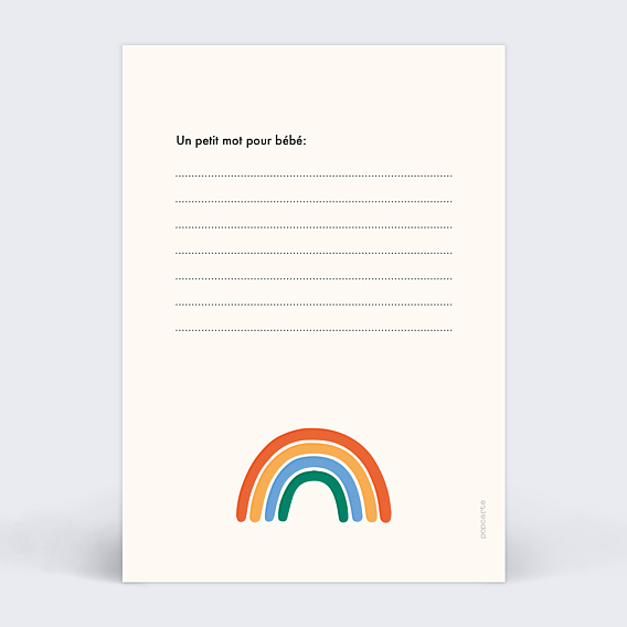 Carte Annonce Grossesse Carte Pronostic Arc-en-Ciel