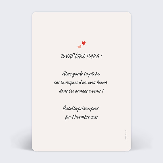 Carte Annonce Grossesse Cerise