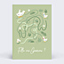 Carte Annonce Grossesse Labyrinthe fille
