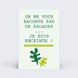 Carte annonce grossesse Salade