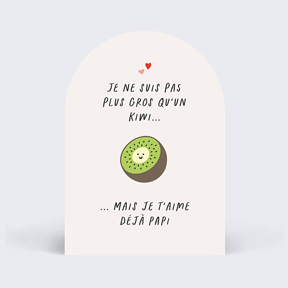 Carte Annonce Grossesse Kiwi