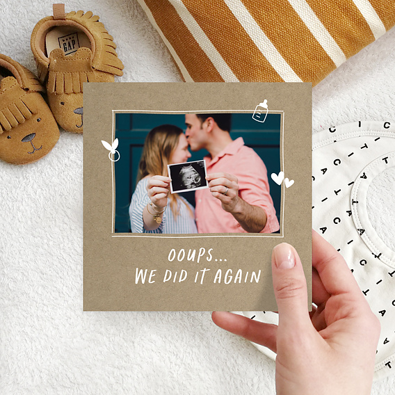 Carte annonce grossesse We Did It Again Après 1