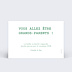 Carte annonce grossesse Salade Verso
