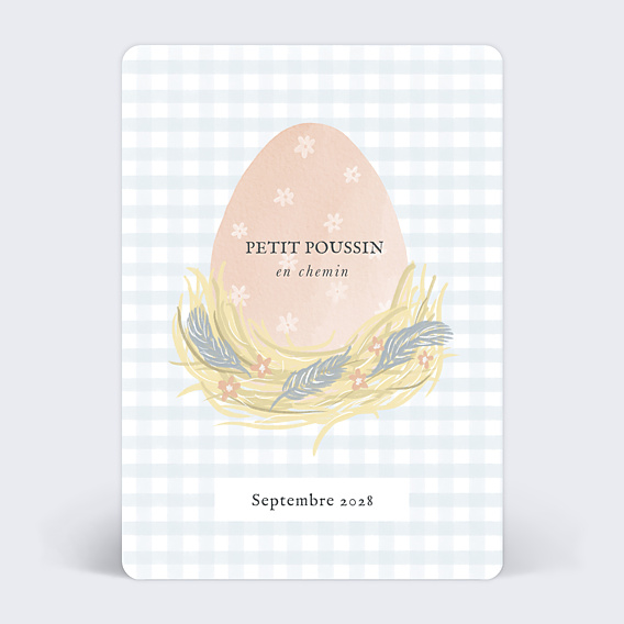 Carte Annonce Grossesse Petit Œuf