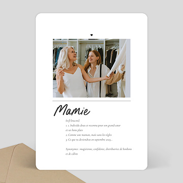 Carte Annonce Grossesse D�finition Mamie