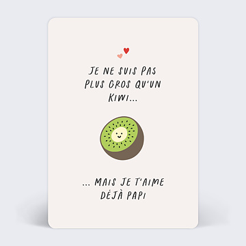 Carte Annonce Grossesse Petit Pois - Popcarte