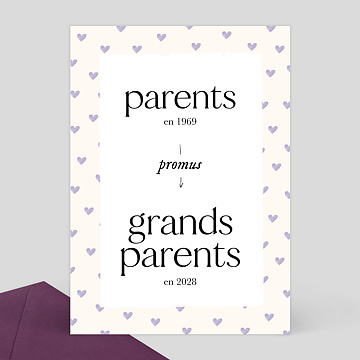Carte Annonce Grossesse Promotion des Grand-Parents